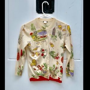 J Crew cardigan Hawaiian